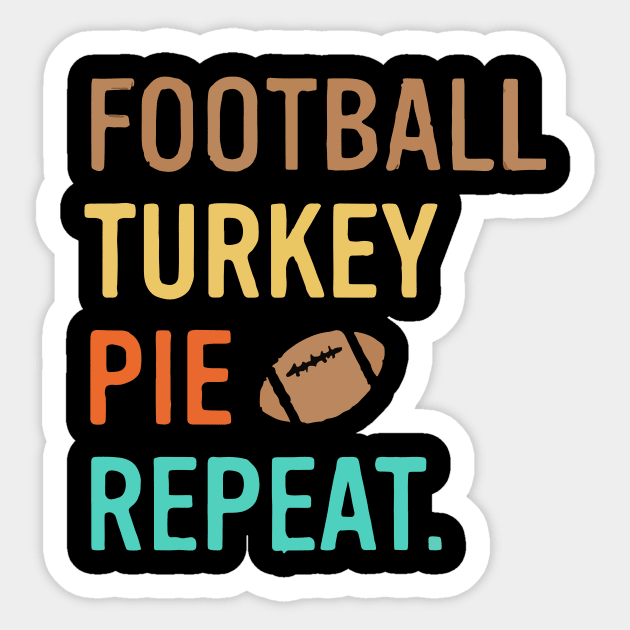 Football Turkey Nap Repeat Sticker by RahimKomekow